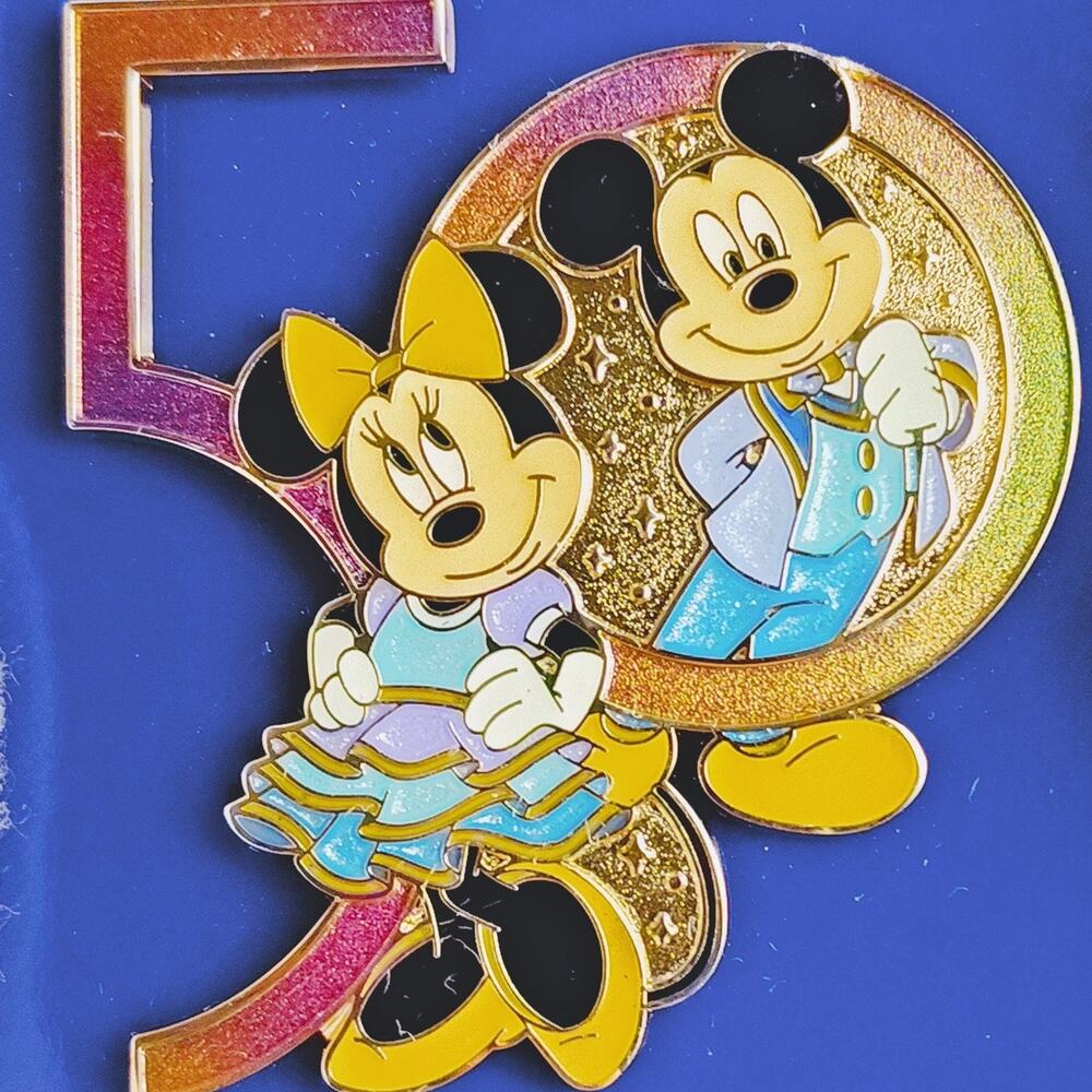 Disney 2021 Mickey & Minnie 50th Anniversary Pin New WDW - Picture 2 of 10